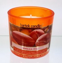 Svíčka ve skle 75g hnědá - Wellness Argan Oil