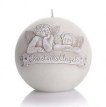 Svíčka Christmas Angels Pearl koule 100mm