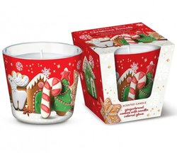 Svíčka v konickém skle 115g Christmas Sweets - Gingerbread Cookies