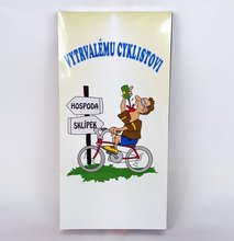 Čokoláda s nápisem 100g - Vytrvalému cyklistovi