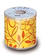 Toaletn papr 200 potisk - Floral fantasy yellow/orange