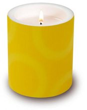 Svíčka válec lampion 105x120mm - 098200 Circle yellow