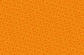 Ubrus papírový impregnovaný s dekorem 120x180cm - Circle orange