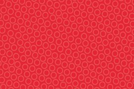 Ubrus paprov impregnovan s dekorem 120x180cm - Circle red