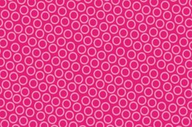 Ubrus paprov impregnovan s dekorem 120x180cm - Circle pink