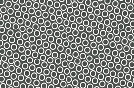 Ubrus paprov impregnovan s dekorem 120x180cm - Circle black