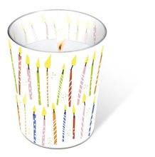 Svka ve skle Glaskerze 8,5 x 10cm - B-day candles