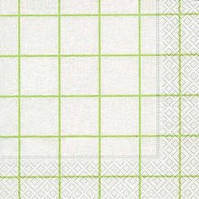Ubrousek papírový s potiskem 33x33cm - Home square white/green