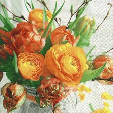 Ubrousky paprov s dekorem 33x33cm - Spring bouquet