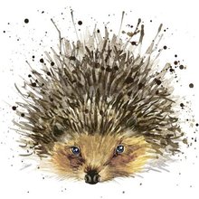 Ubrousek paprov s potiskem 33x33cm - Cute hedgehog