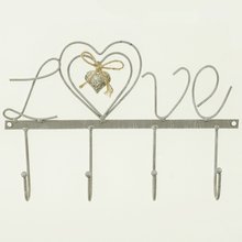 Vk srdce kovov - Love grey 30 x 5 x 21cm