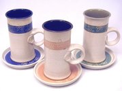 Šapo keramika, úzký/vysoký pruh barva-vodorovně