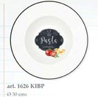 KIBP1626 - Porcelánový hluboký talíř pr.30cm s nápisem Pasta v boxu
