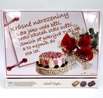 Bonboniéra pralinky asort 180g - Krásné narozeniny, dort