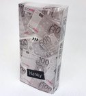 Kapesníčky papírové s dekorem - Euro