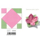 Ubrousek papírový Origami 40x40cm - Seerose pink/grün