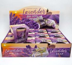 Svíčka v konickém skle 115g - Lavender FIELDS