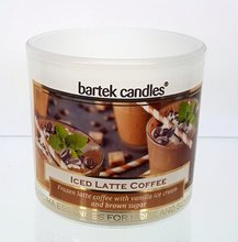 Svíčka ve skle 75g bílá - Coffee Iced Latte