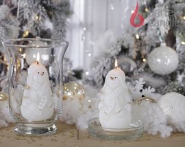 Svka Xmas Snowman figurka snhulk 130mm - Blo-zlat