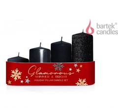 Svka Glamorous advent vlec 40x55-70-85-100mm, sada/4ks - ern MIX