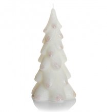 Svíčka stromek Twinkle Christmas Tree 100x200mm - Bílá