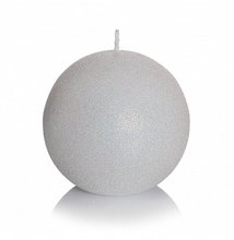 Svíčka Cristall koule 80mm - Bílá