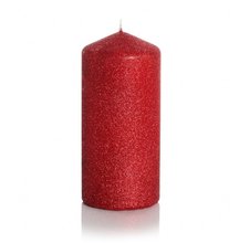 Svíčka Cristall válec 60x130mm - Červená