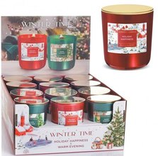 Svka ve skle 150g devn knot s vkem Winter Time - HOLIDAY HAPPINESS - erven