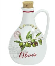 OLIV0828 Porcelánová butela na olivový olej 500ml
