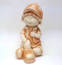 Keramick figurka kluk velk 31cm - bov