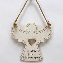 Devn andl kdla 9cm s npisem - Domov je tam, kde jsme spolu