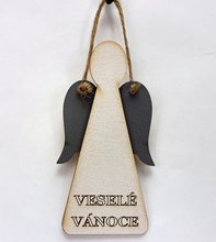 Devn andl blo-ed mal 13cm s npisem - Vesel Vnoce