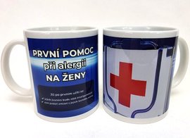 Porcelnov hrnek s celo obtiskem - PP pi alergii na eny