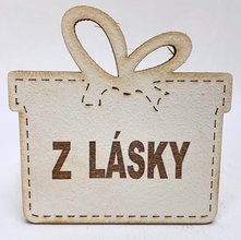 Drek velk devn 8cm s npisem - Z lsky