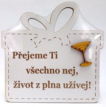 Drek devn bl MAXI 15cm s npisem - Sklenika-pohrek