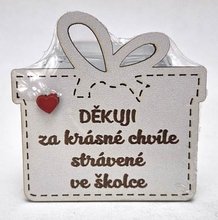 Drek velk devn 8cm s npisem - Dkuji za krsn chvle strven ve kolce