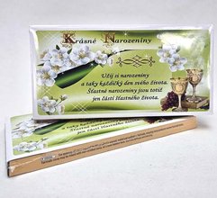 okolda s npisem 100g - Krsn narozeniny  - Uj si narozeniny