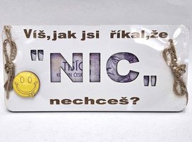 Drkov karta NIC - V, jak jsi kal, e nic nechce?