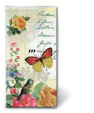 Kapesníčky papírové s dekorem - Portrait of butterfly