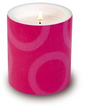 Svka parafnov vlec lampion 105x120mm - 098203 Circle pink