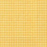 Ubrousky paprov Vichy s dekorem 33x33cm - Yellow