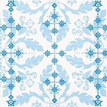 Ubrousek 33x33cm - Spring pattern blue