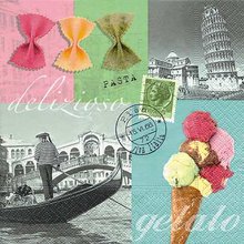 Ubrousek paprov s potiskem 33x33cm - Delizioso