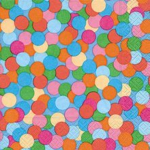 Ubrousek paprov s potiskem 33x33cm - Colourful dots