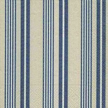 Ubrousek paprov s potiskem 33x33cm - Linen white and blue
