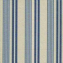 Ubrousek paprov s potiskem 33x33cm - Linen white and blue