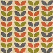 Ubrousek paprov s potiskem 33x33cm - Pattern of foliage