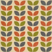 Ubrousek paprov s potiskem 33x33cm - Pattern of foliage