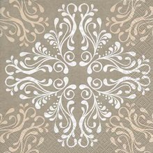 Ubrousek paprov s potiskem 33x33cm - Pattern tile cream