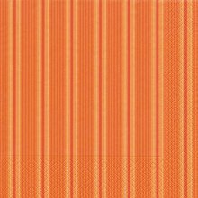 Ubrousek paprov s potiskem 33x33cm - Unique stripes orange